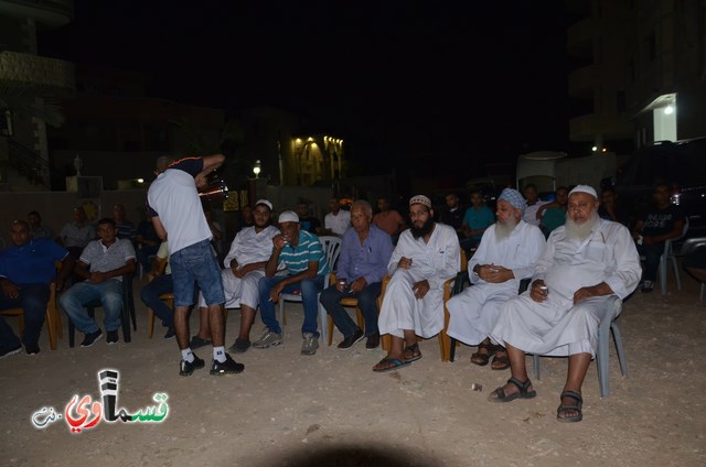 كفرقاسم- فيديو  : عقد راية الصلح بين عائلتي امين احمد خمران وعائلة قطيفان اللد تحت اشراف لجنة الصلح اللوائية .